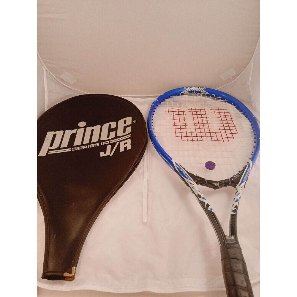 Wilson Tour Slam Tennis Racquet L2 4 1/4" Stop Shock Pads Power Strings